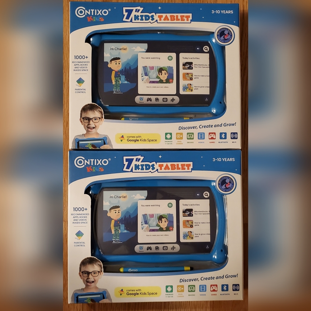 Brand New Contixo V10 Blue 7” Kids Tablet, 2GB RAM,16GB Storage, Learning Tablet